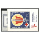 1989 Red Cross anti-cancer week, illustrated presentation folder containing both the perf and imperf