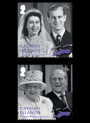 Cayman Islands  Platinum Wedding Anniverary of HM Queen Elizabeth II & HRH Prince Philip  4 value set 29/11/17