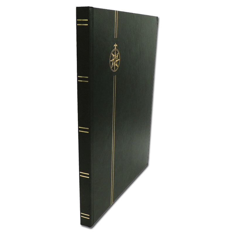 Compass Green Stockbook A4 8 White Pages (16 sides)