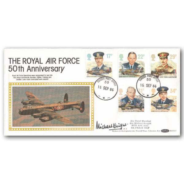 1986 RAF 50th Anniversary - Signed ACM Sir Michael Knight BLCS17J