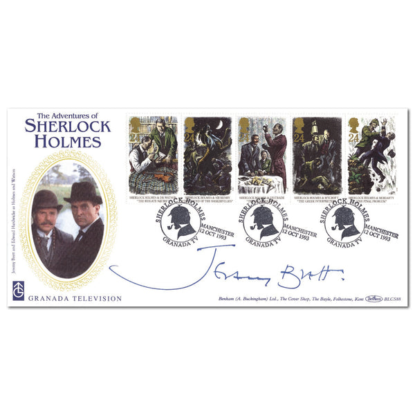 S.HOLMES SIGNED JEREMY BRETT BLCS88S