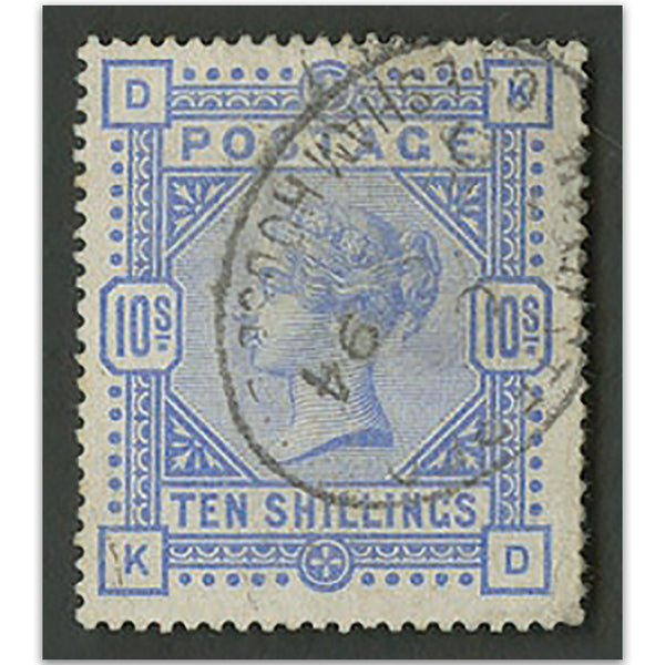 1883 10/- Ultramarine vfu