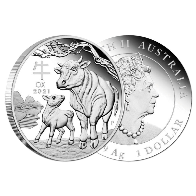 2021 Silver 1oz Year of the Ox Coin CBN1023