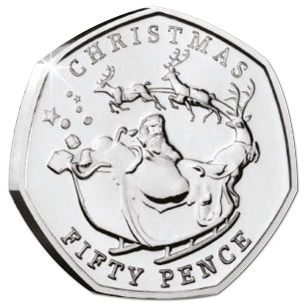 2020 Gibraltar Christmas 50p coin CBN1027