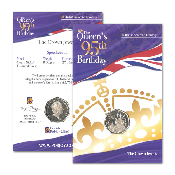 2021 BAT 50p Queen Elizabeth II Crown Jewels CBN1037