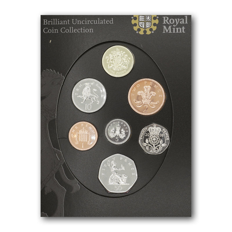 2008 Emblems of Britain Royal Mint Brilliant Uncirculated  Coin Collection