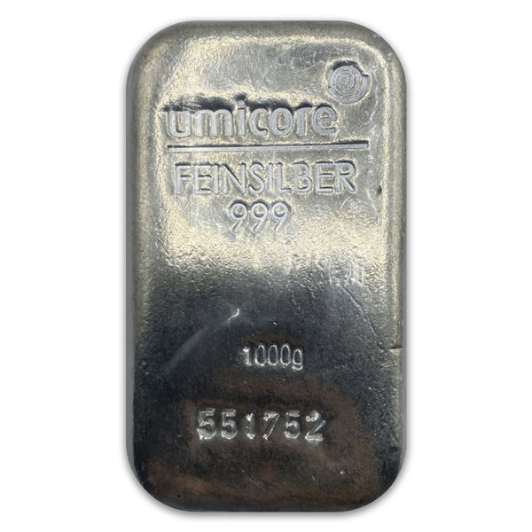 Umicore 1kg Silver Bar