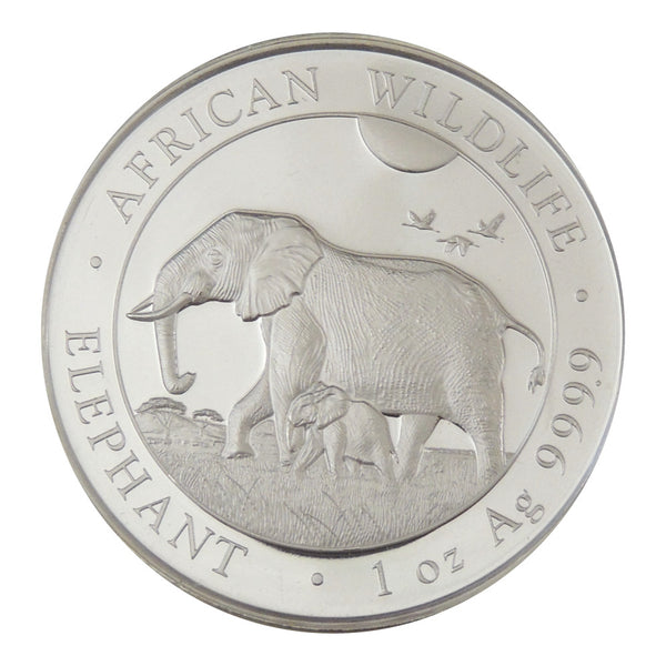 2022 Somalian Elephant Silver 1oz Coin CBN1116