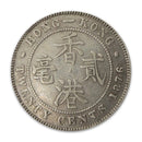 Hong Kong 1876H silver 20 Cent, KM