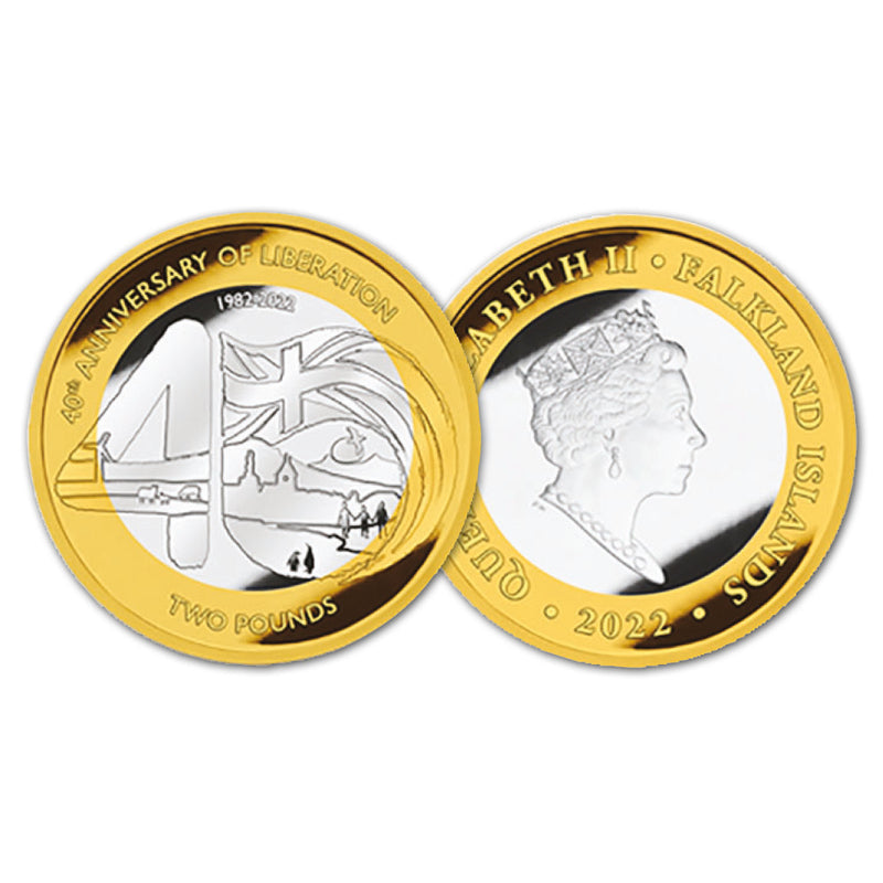 2022 Falkland Islands 40th Anniversary Liberation £2 coin