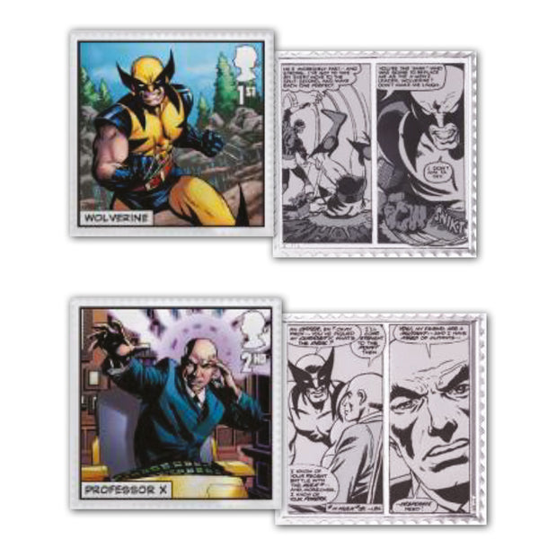 2023 X-Men Silver Plated Stamp Ingots x 2