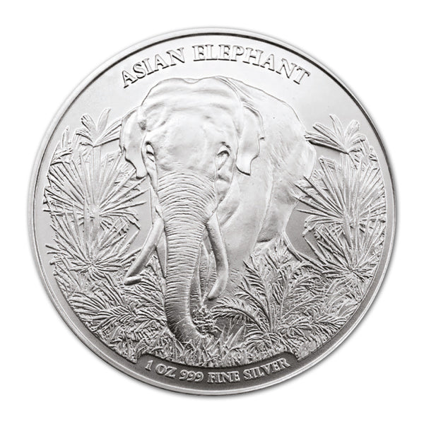2023 Cambodia Asian Elephant 1oz Silver Coin