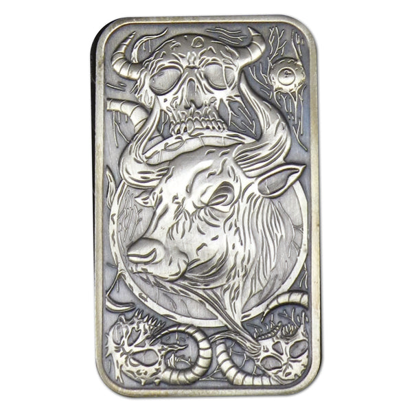 Horror Zodiac Taurus 2023 1oz Silver Bar