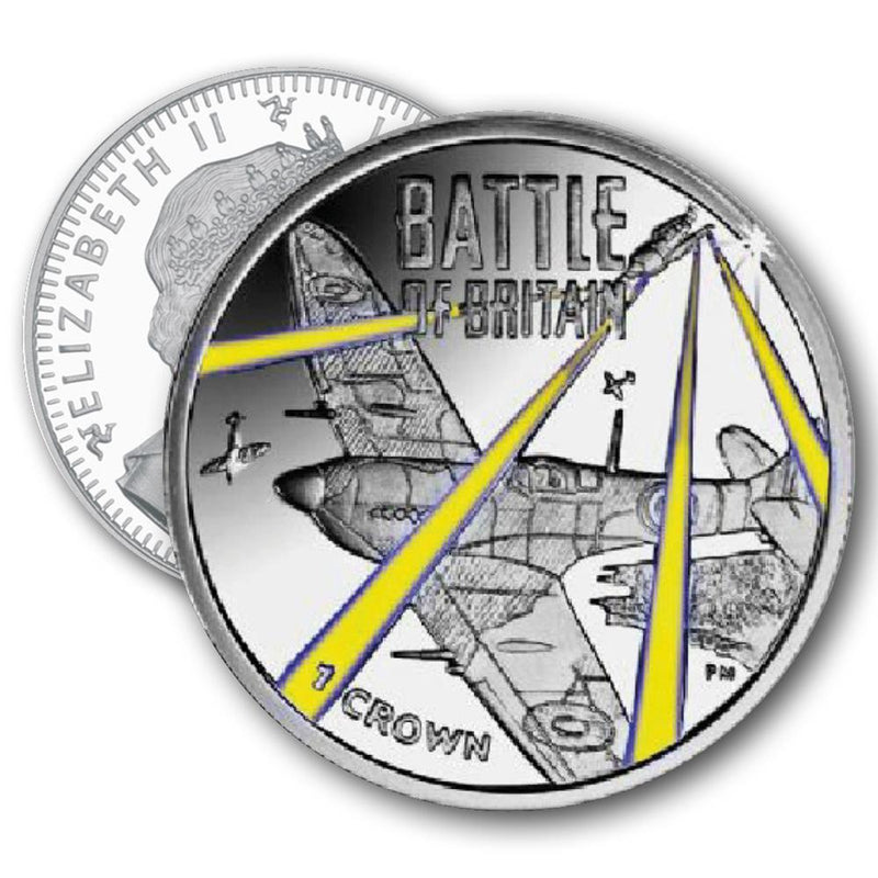 2015 IOM Battle of Britain Colourised Crown CBN841