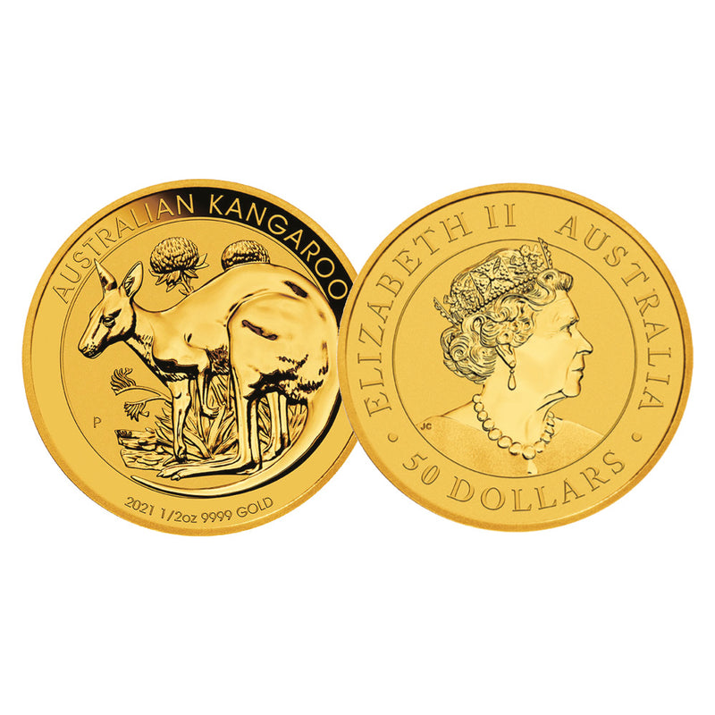 2021 Gold 1/2 oz Australian Kangaroo CBN922C