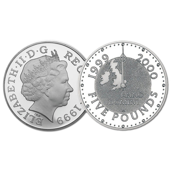1999 GB Millennium £5 coin CBN938