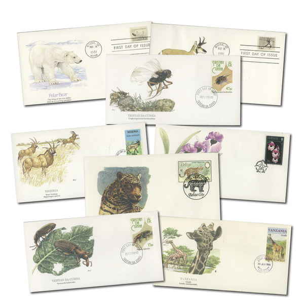 20 Wildlife First Day Covers - In Album CLN2541