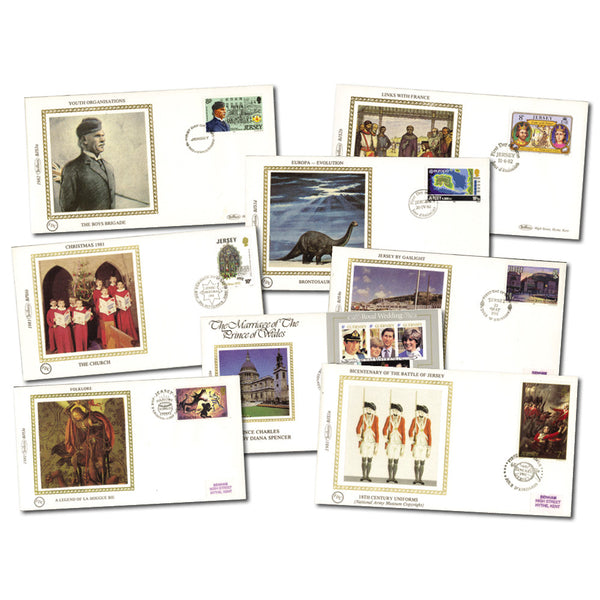 Jersey FDC BS collection (1 album) CLN2653
