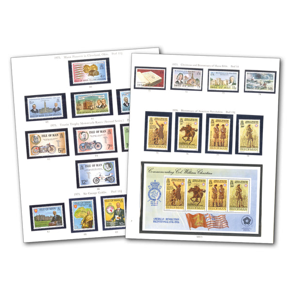 IOM Mint Stamps 1973-1987 in album CLN2685