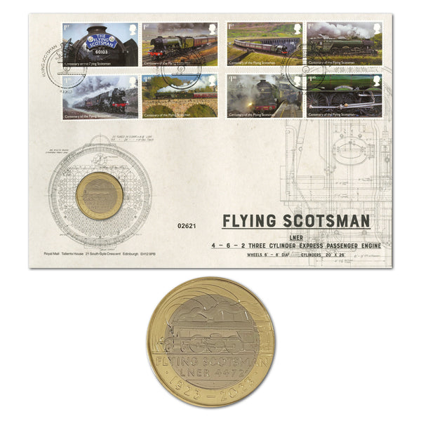 2023 Royal Mail Flying Scotsman Coin Cover