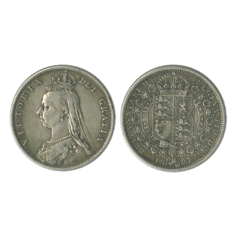 1887 Half Crown Coin