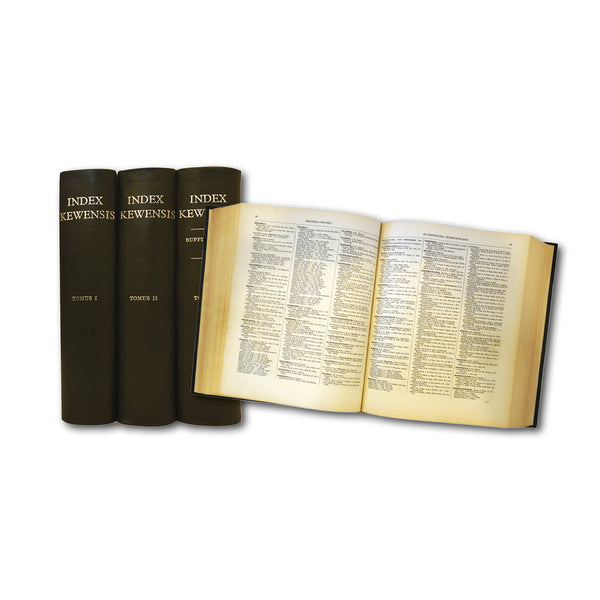 Index Kewensis 3 Vols CXB0478