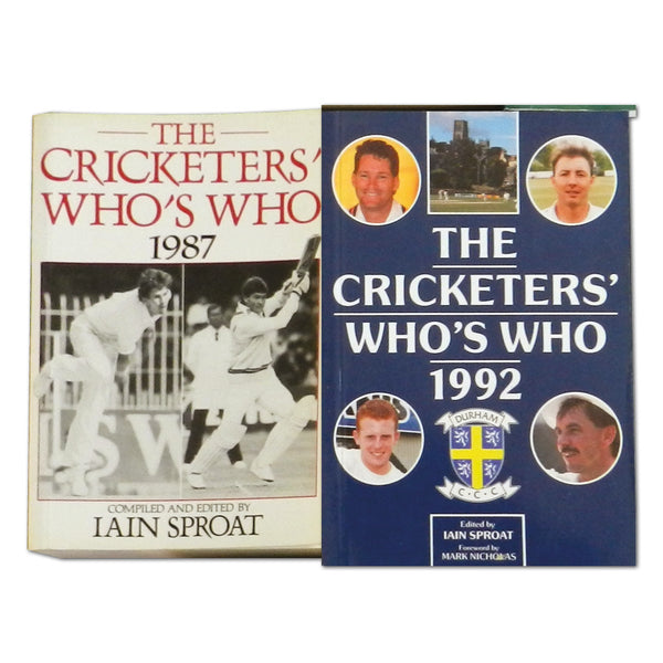 Set of 7 The Cricketers' Who's Who Guides