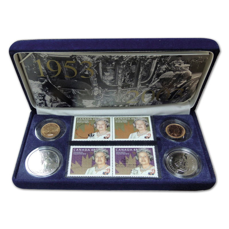 Canada 2003 Coronation Stamp & Coin set CXC0203