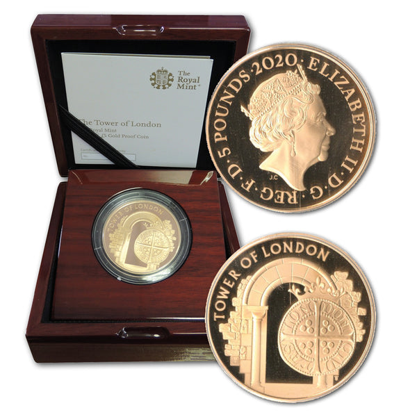 2020 Tower of London £5 Gold Proof Coin CXC0266