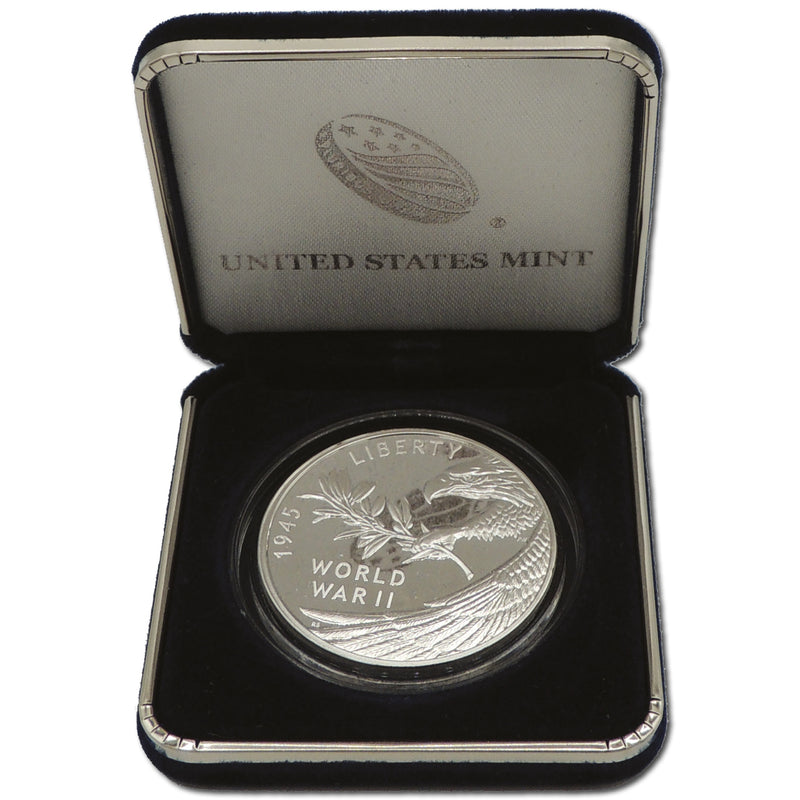 U.S. Mint End of WWII 75th Anniversary Silver Medal CXC0267