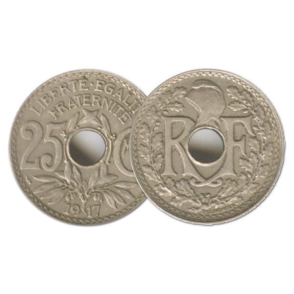 1920 France 25 centime error
