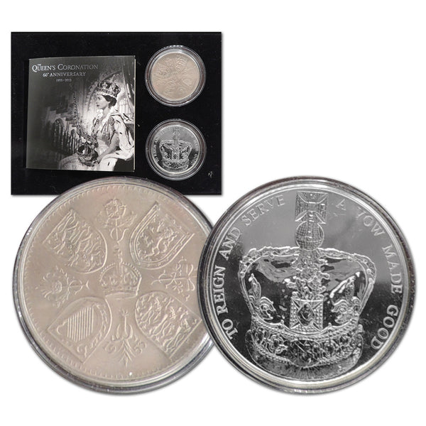 The 1953 and 2013 Coronation Crown Two-Coin Set