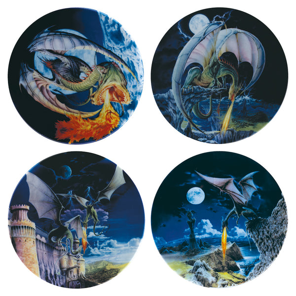 Royal Worcester Collector Plates - Dragons of the Four Realms - Set of 4 CXG0126
