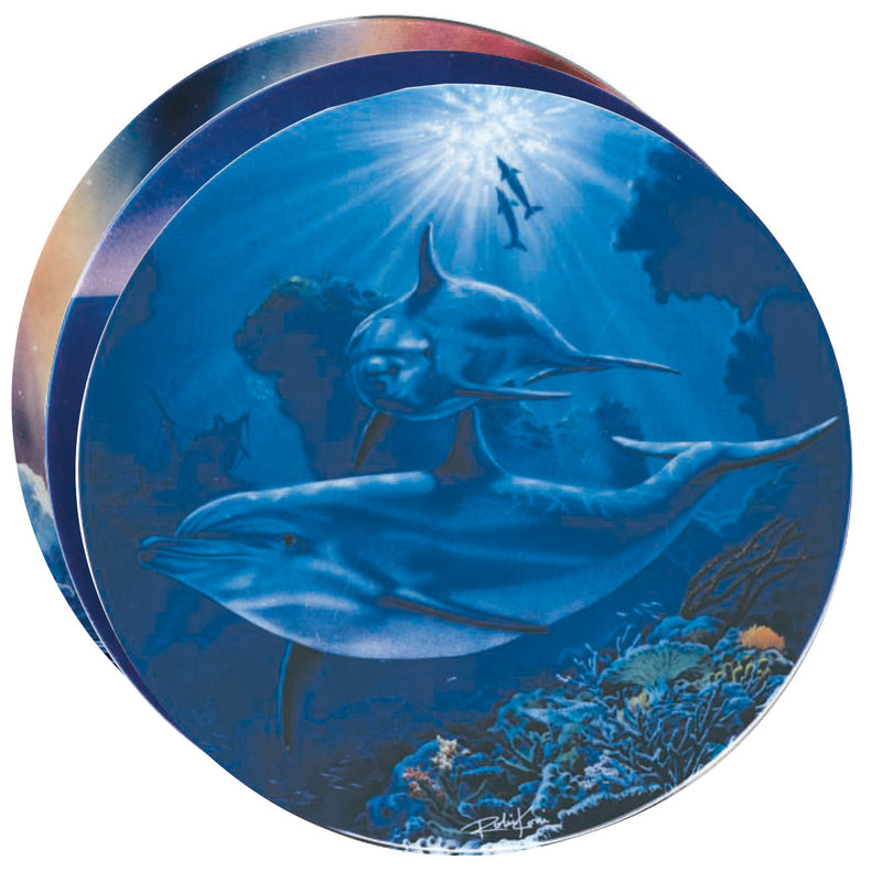 Danbury Mint by Robert Koni - Treasures of the Deep Dolphin Plates CXG0169
