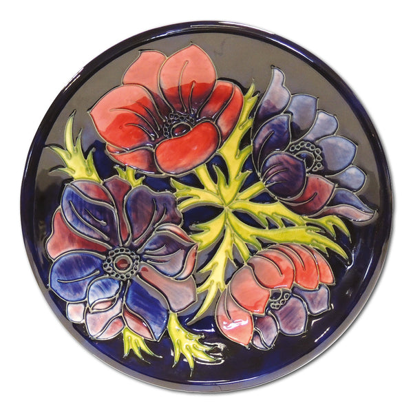 Moorcroft Anemone Design Plate CXG0220