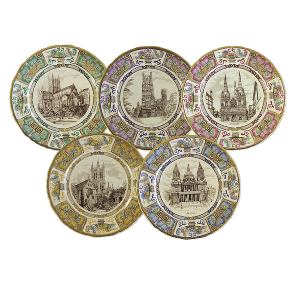 Mason's Decorative Plates - Ironstone Cathedral Christmas Plates 1981 - Set of 5 CXG0436