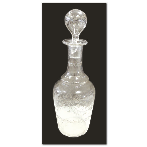 French Glass Bottle with Stopper CXG0523