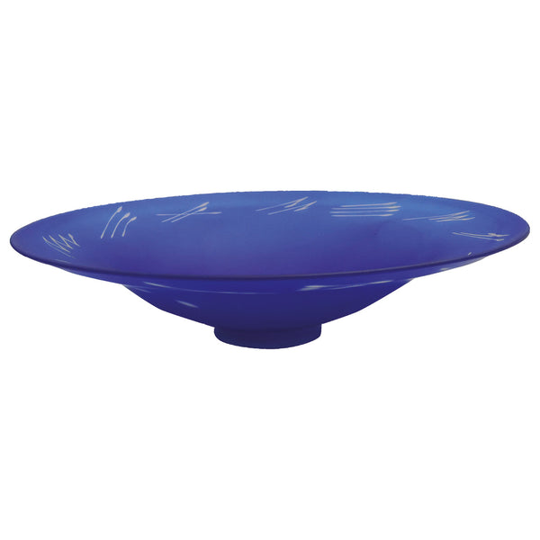 Large Shallow Studio Glass Bowl CXG0534