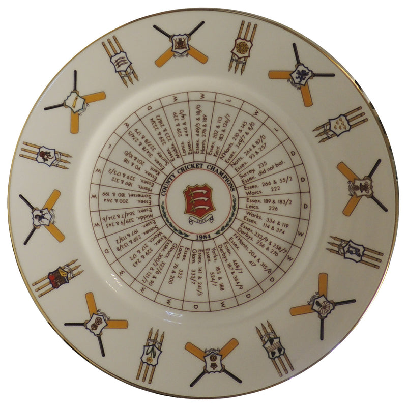 Coalport County Cricket Championship Plate - Essex 1984 CXG0737