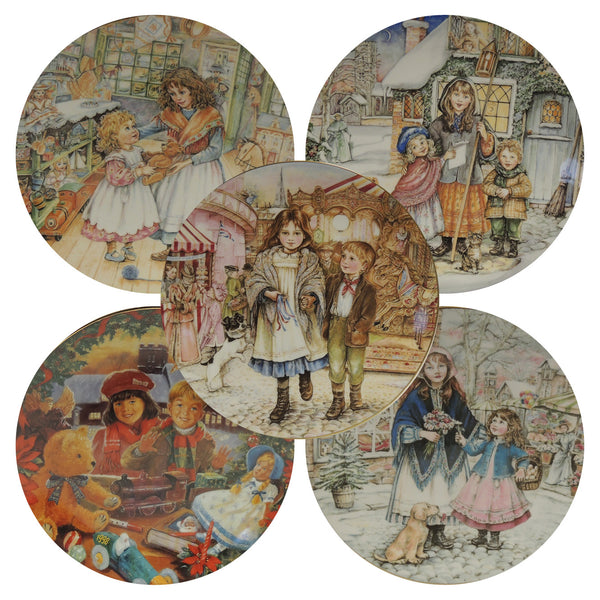 NSPCC Christmas Plates - Set of 5 CXG0781