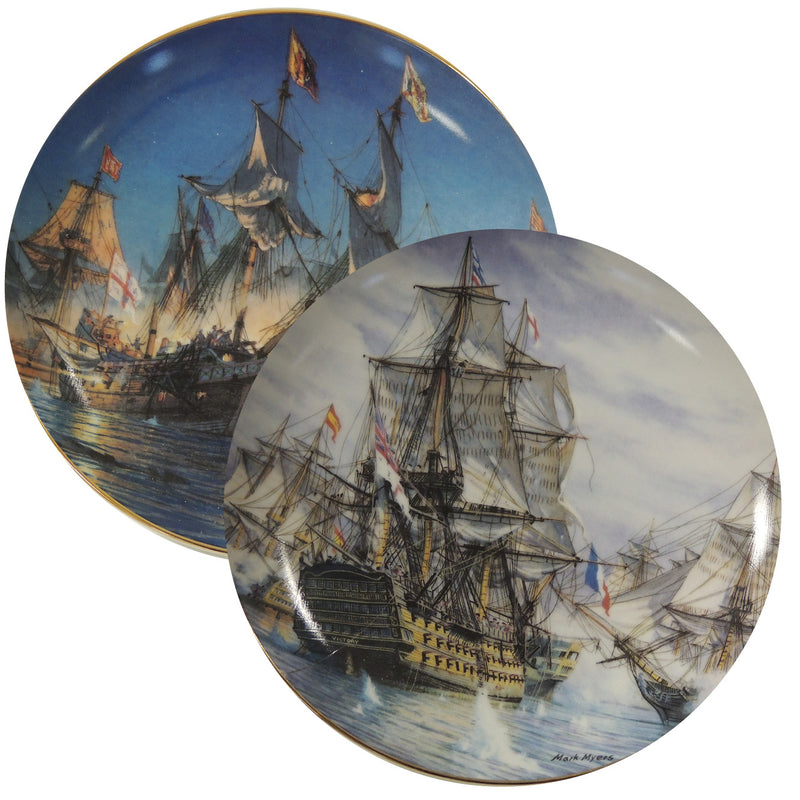 Great Sea Battles Commemorative Plates - Set of 2 CXG0782