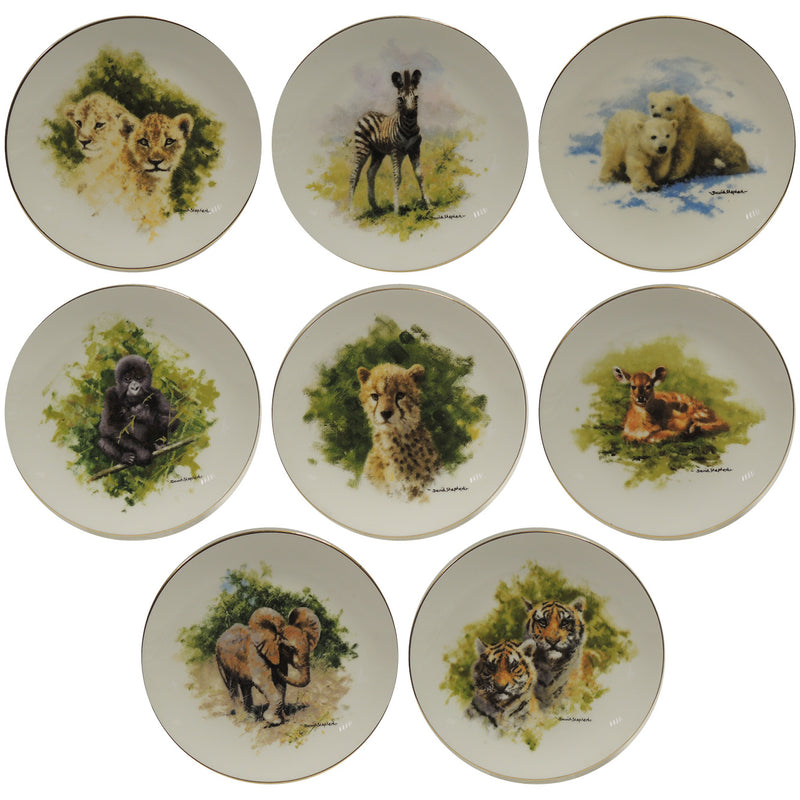 David Shepherd Collection Plates - Set of 8