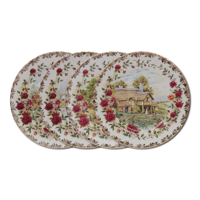 Royal Albert Four Seasons Set of 4 Plates