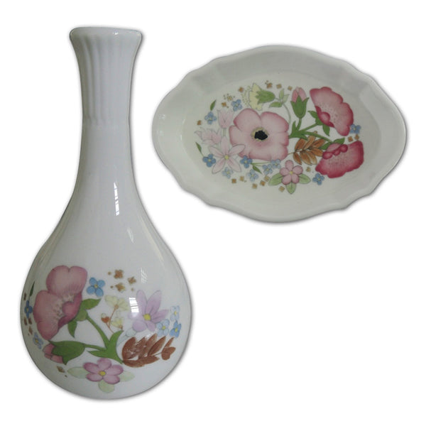 Wedgwood Sweet Meadow Vase & Pin Tray CXG0918