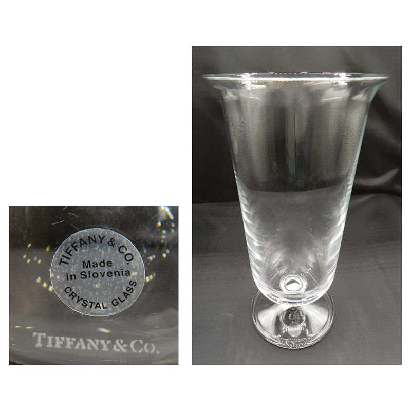 Tiffany & Co Crystal Hurricane Vase