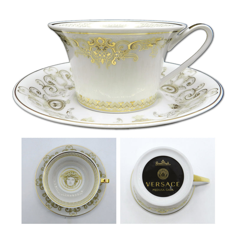 Versace Medusa Gala Set 6 Teacups
