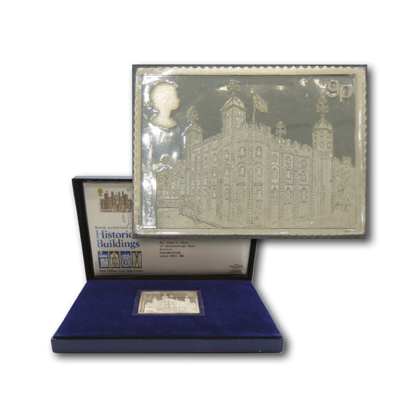 1978 Historic Buildings 9p silver stamp CXH0218A