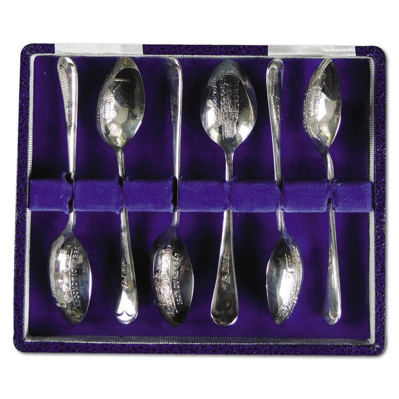 6 Sterling Silver Hallam Mint Teaspoons CXH0239