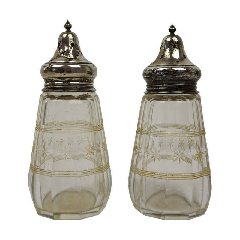 Pair Silver Topped Sugar Shakers CXH0246