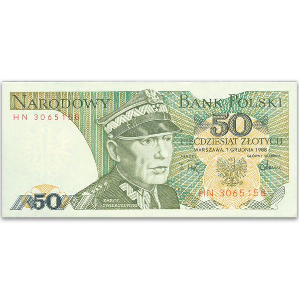 50 Zlotych Polish Bank Note